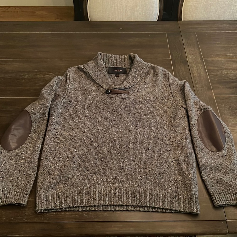 Coach Mens Luxury Shawl Sweater